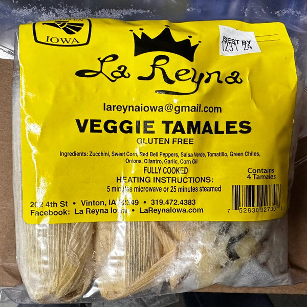 IFH - La Reyna Tamales, Veggie, 4 pack, SALE!