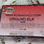 RCR Elk meat, Ground, 1lb, SALE!