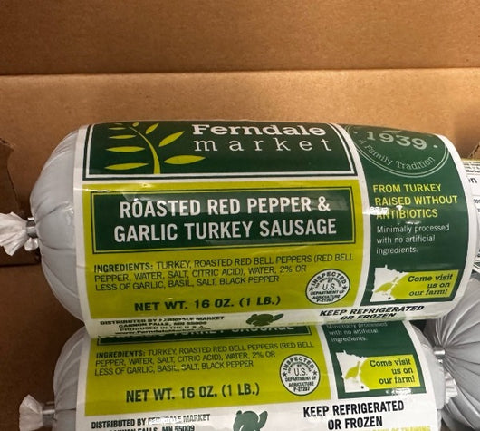 IFH Ferndale - Turkey Sausage, Roasted Red Pepper, 1 lb