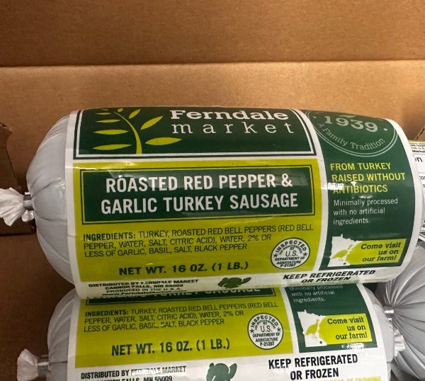 IFH Ferndale - Turkey Sausage, Roasted Red Pepper, 1 lb