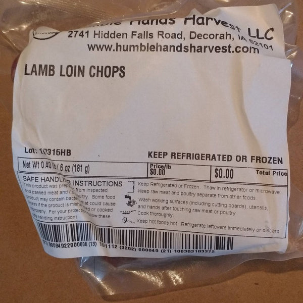HHHM Lamb Sirloin Chops, 2 pack