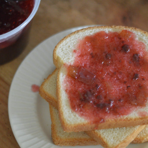 RFC Freezer Jam, Rhubarb-Raspberry