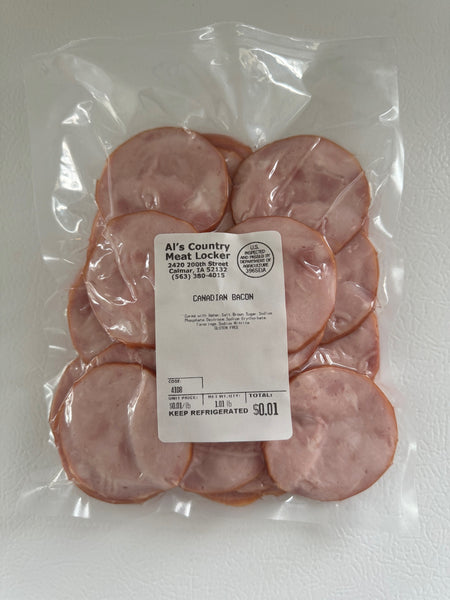 ACM Canadian Bacon, Sliced, 1lb