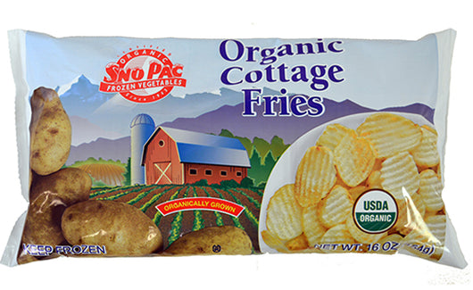 SNP Frozen Organic Cottage Fries 16oz bag