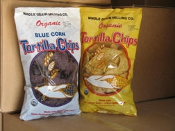 IFH Whole Grain Milling Tortilla Chips, Blue / Yellow corn, 16oz