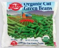 SNP Frozen Organic Green Beans 10oz bag