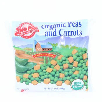 SNP Frozen Organic Peas & Carrots 10oz bag