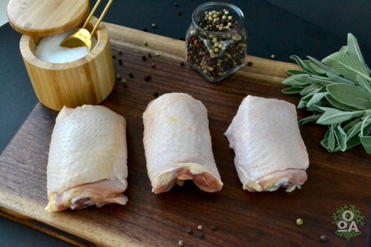 OOA Organic Chicken Thighs, 1.3 lbs, 3-pack