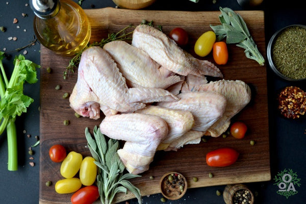 OOA Organic Chicken Wings, 2.2-2.8 lbs.