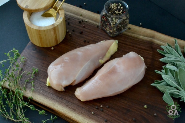OOA Organic Boneless/Skinless Chicken Breasts, 1 lb, 2-pack