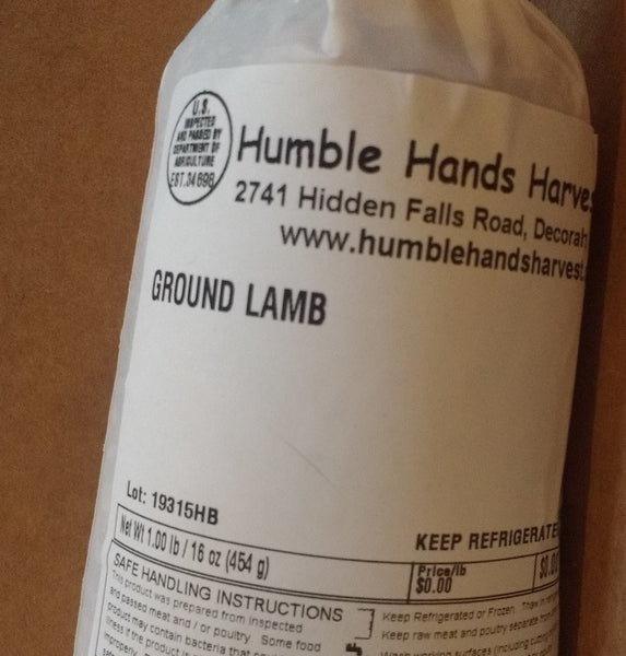 HHHM Ground Lamb, 1 lb.