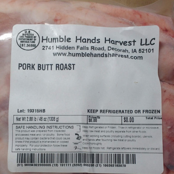 HHHM Pork Butt Roast, various
