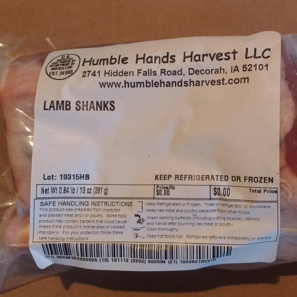 HHHM Lamb Shanks, 2 pack