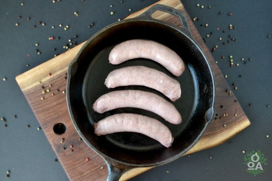 OOA Organic Bratwurst, 4-pack, various